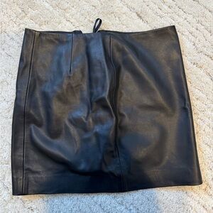 Black Leather Skirt